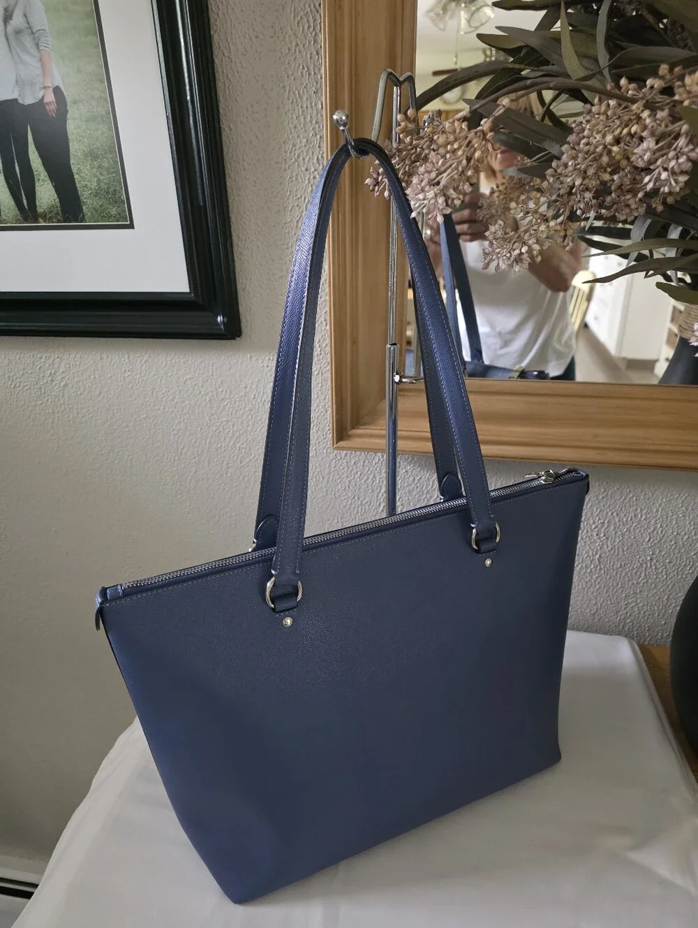 COACH  79608  Blue Gallery Shoulder Tote